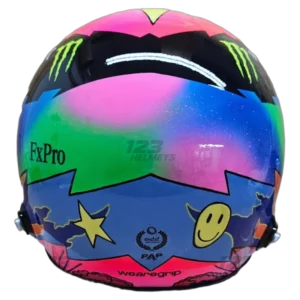 Lando Norris 2026 Spanish GP F1 replica helmet — back view, collector display model